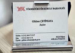 Çetinsaya'dan örnek uygulama; görme engelliye özel kartvizit