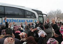 Erzincan'dan ilk Umre kafilesi uğurlandı