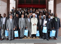 Somalili din görevlilerinden Görmez'e veda ziyareti