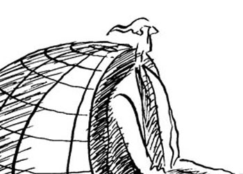 Dünya bir misafirhanedir-Karikatür