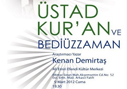 'Üstad  Kur'an ve Bediüzzaman' Programı'na davet