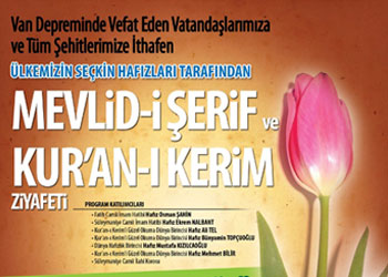 Deprem şehitleri Kur'an ile yad edilecek