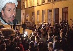 Brüksel'de camiye saldırı protesto edildi
