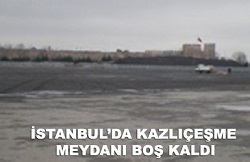 Kazlıçeşme Meydanı boş kaldı