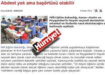 Medyayı şimdi de abdest merakı sardı