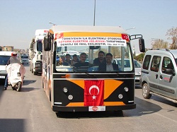 Türkiye'nin ilk elektrikli otobüsü