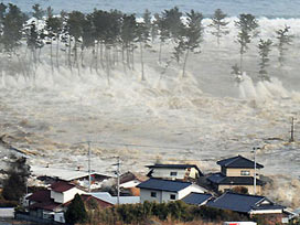 Japonya depremi denizi 400 km yarmış!