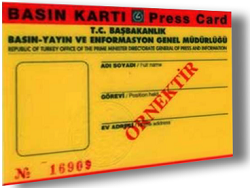 269 basın mensubuna ilk kez basın kartı verildi