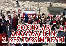 Çocuklar Taksim'de Anayasa İçin Konuştu