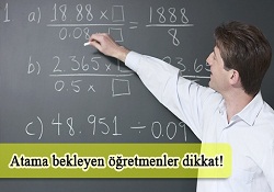 Atama bekleyen öğretmenler dikkat!
