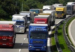 Alman otobanlarına troley kamyonlar