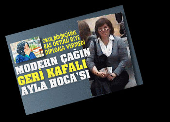 Başörtülüyü almayan müdür görevden alındı