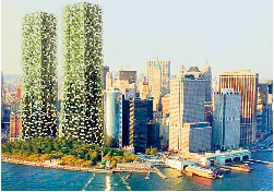 New York'un yeşil ikiz kuleleri Türk mimarlardan