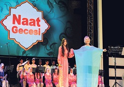 Miraç Gecesi'nde naatlarla gönüller coştu