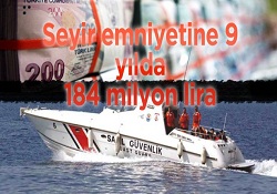 Seyir emniyetine 9 yıllık harcanan miktar