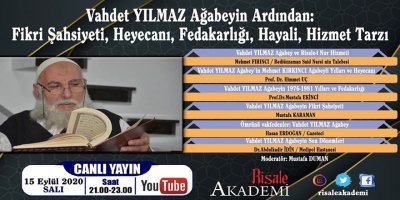 Vahdet Yılmaz ağabey anma programı canlı yayınlanacak