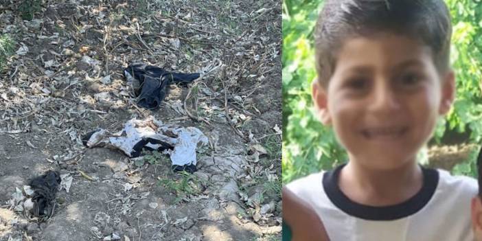 Köpeklerin parçaladığı 5 yaşındaki Abbas'ın kıyafetleri hala olay yerinde
