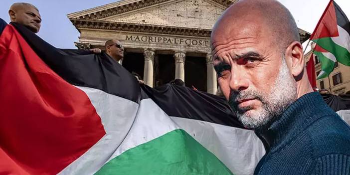 Dünyanın 1. numaralı teknik direktörü Guardiola'dan Filistin için dayanışma çağrısı