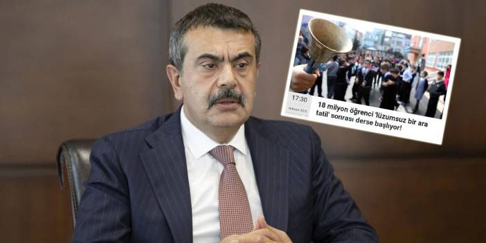 Milli Eğitim Bakanından 'lüzumsuz bir ara tatil' haberimize destek