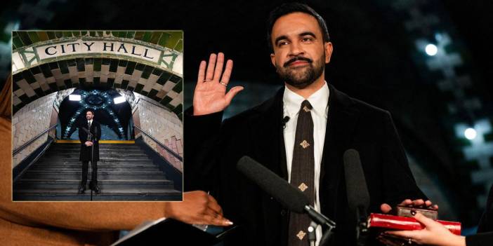 New York Belediye Başkanı Zohran Mamdani, Kur'an üzerine yemin ederek göreve başladı