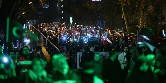 Mescid-i Aksa'nın İsrail tarafından kapalı tutulması başkentte protesto edildi